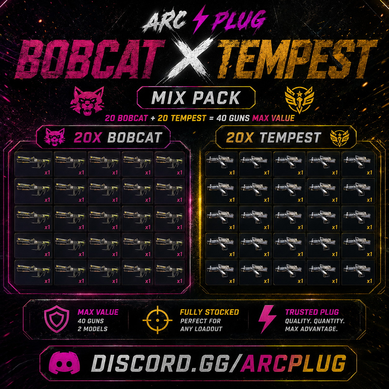 Bobcat and Tempest mix pack preview