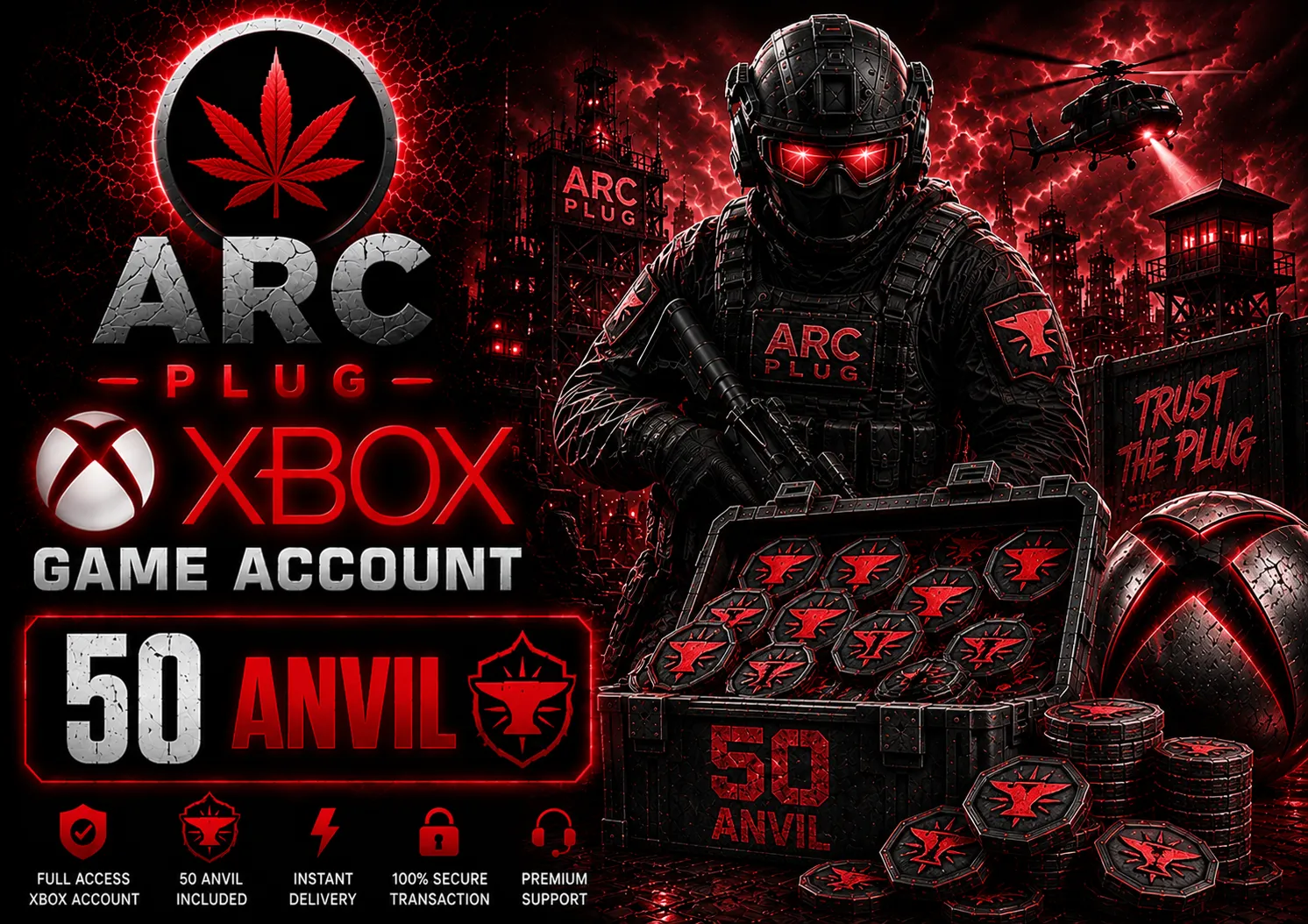 50 Anvils Xbox game account