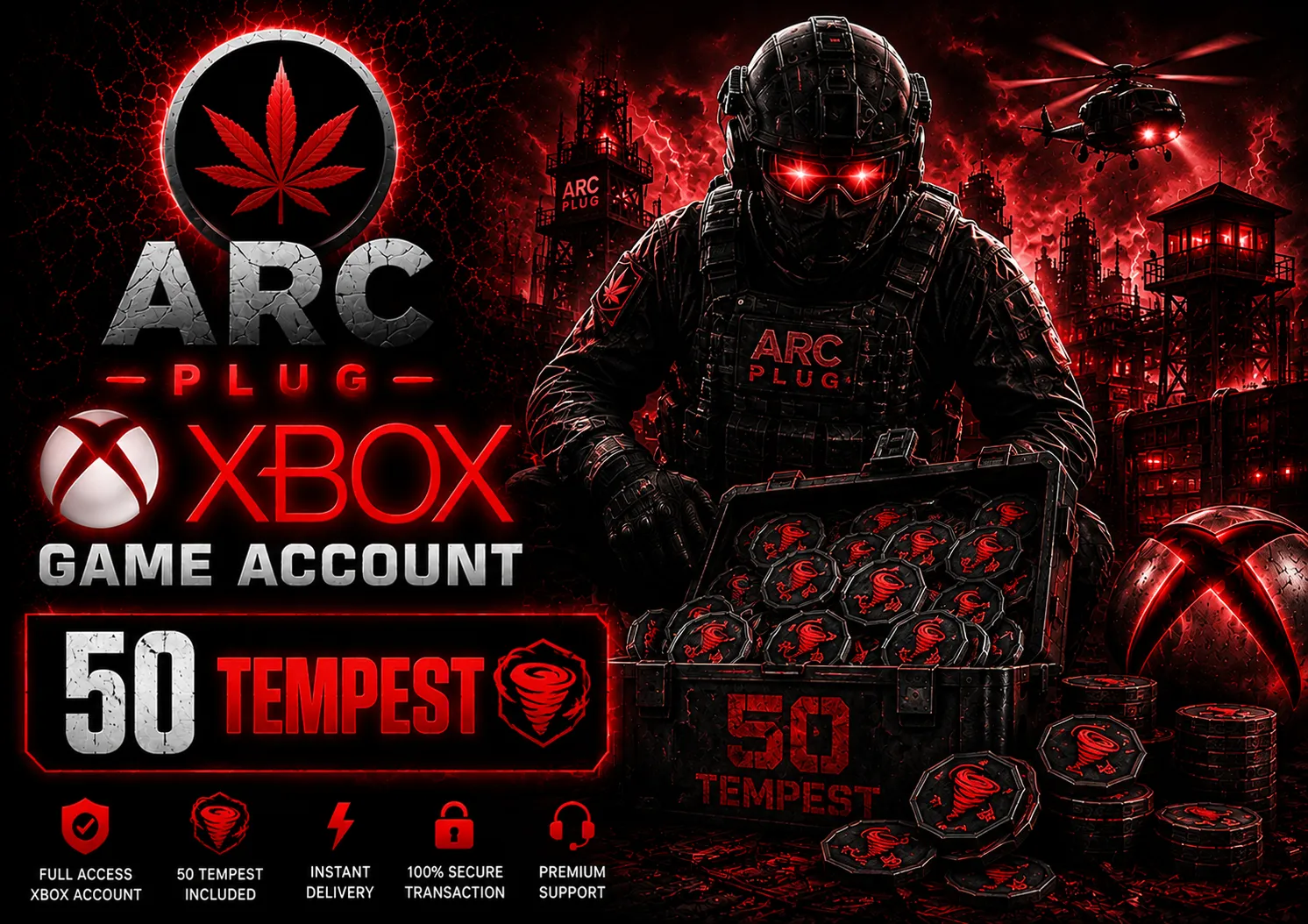 50 Tempests Xbox game account