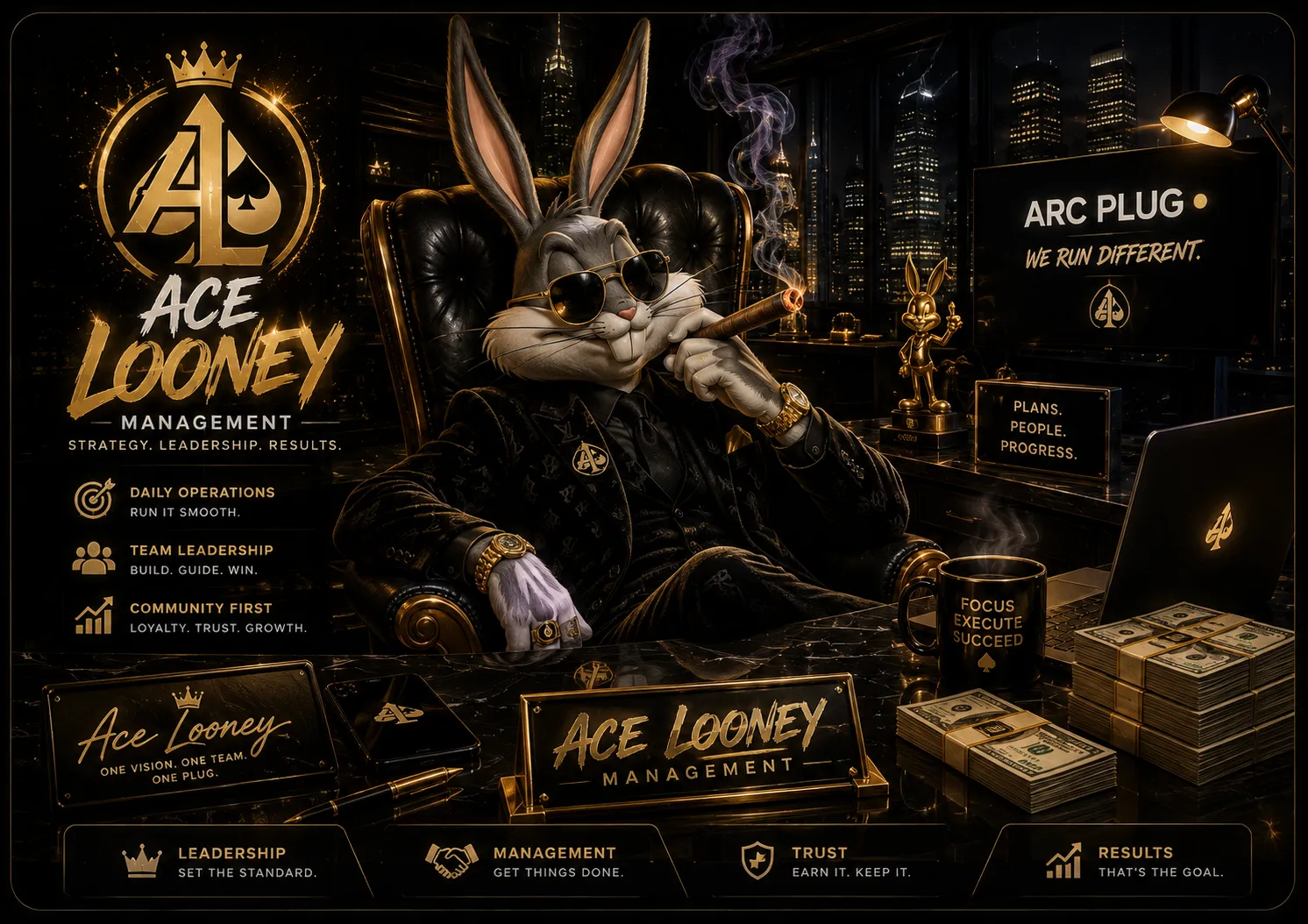 Ace Looney, Arc Plug management