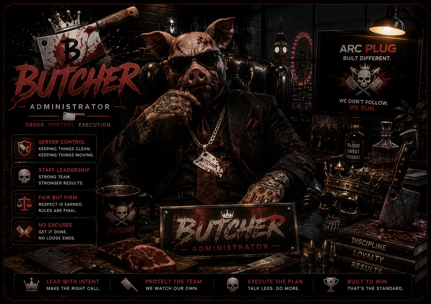 Butcher, Arc Plug administrator